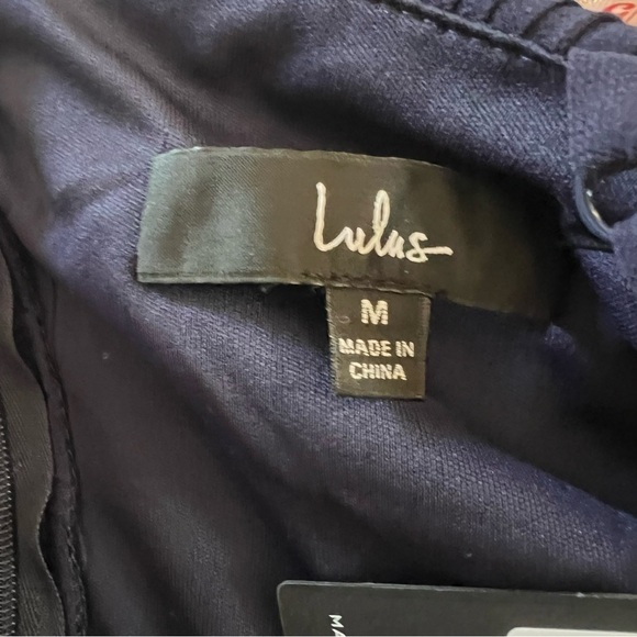 Lulu’s Date With a Daydream Pleated Lace Tiered Maxi Dress medium Navy blue - Picture 9 of 13